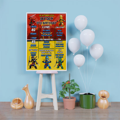 Ninjago Birthday Decorations, Lego Ninja Party Supplies, Ninjago, Ninja Lego, Ninjago SVG