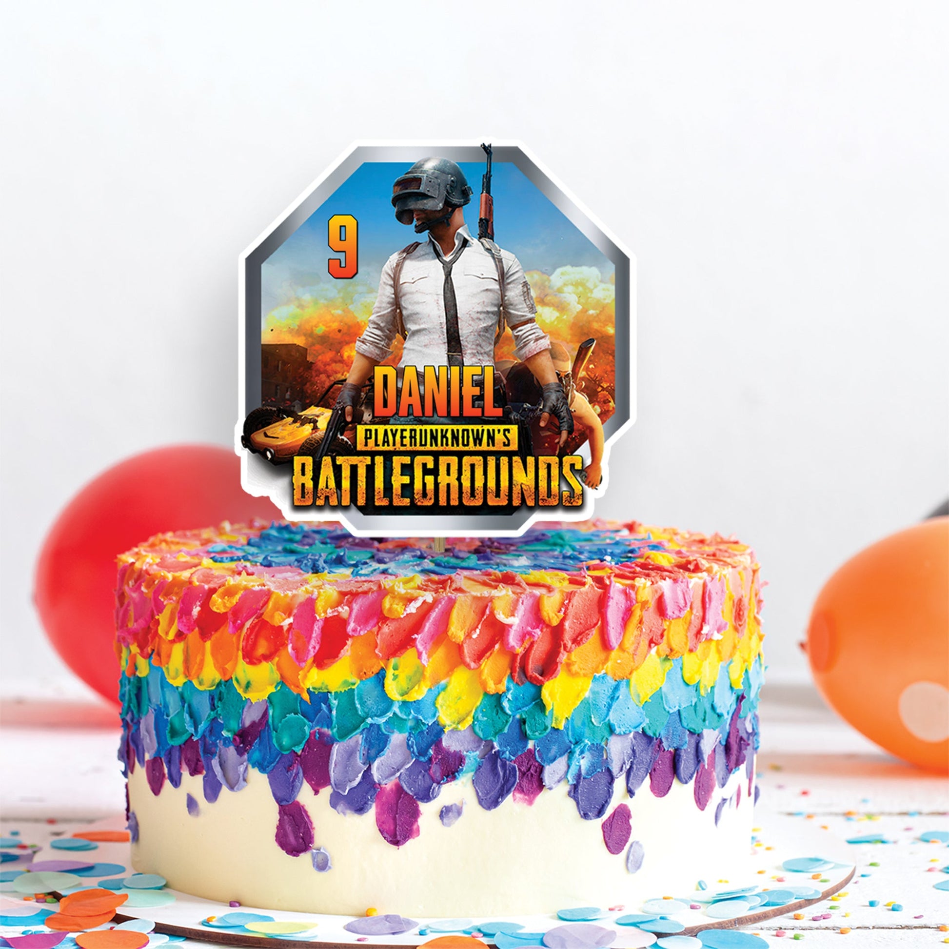 PUBG Birthday Decorations, Battle Royale Party Supplies, PUBG BattleGrounds Themed, PUBG Battle Royale Game Digital Template, Editable PUBG Battlegrounds Image SVG PNG