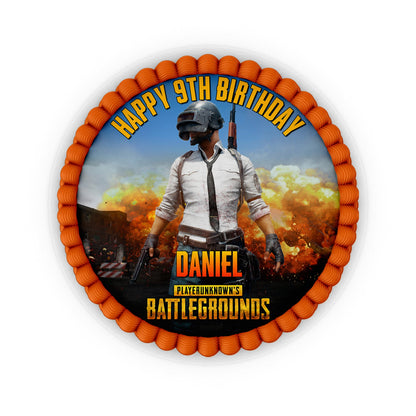 PUBG Personalized Edible Icing Cake Images - Edible icing cake images with PUBG designs