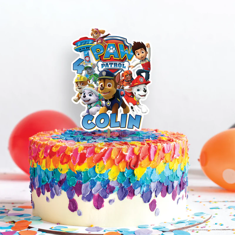 Paw Patrol Birthday Decorations, Rocky Zuma Party Supplies, Rubble & Crew Themed, Paw Patrol Digital Template, Editable Paw Patrol Image SVG PNG