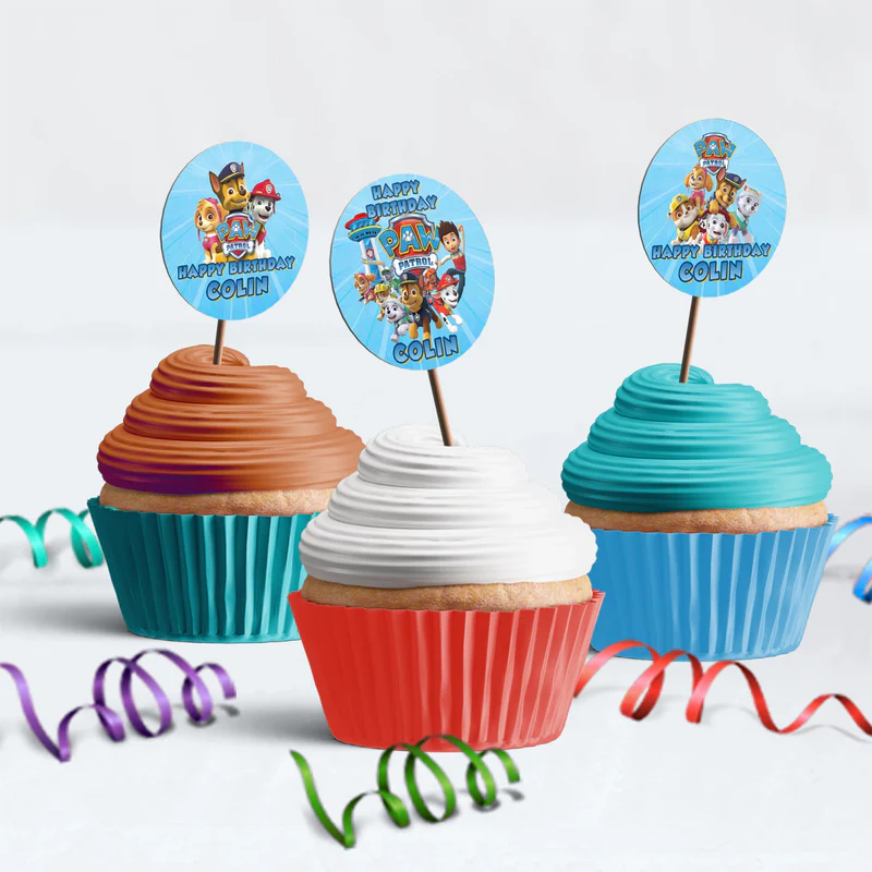 Paw Patrol Birthday Decorations, Rocky Zuma Party Supplies, Rubble & Crew Themed, Paw Patrol Digital Template, Editable Paw Patrol Image SVG PNG
