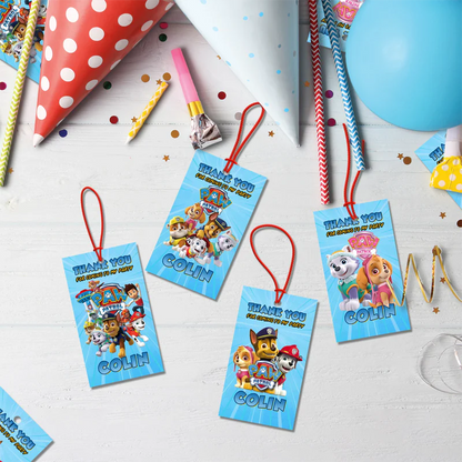 Paw Patrol Birthday Decorations, Rocky Zuma Party Supplies, Rubble & Crew Themed, Paw Patrol Digital Template, Editable Paw Patrol Image SVG PNG