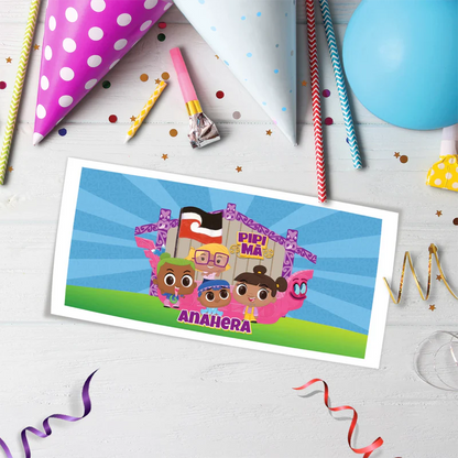 Pipi Ma Birthday Decorations, Pitau, Haumi Party Supplies, Potiki, Totiki Themed, Te Reo Maori Digital Template, Editable Pipi Ma Image SVG PNG