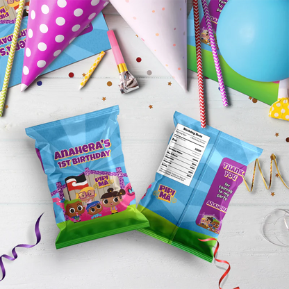 Pipi Ma Birthday Decorations, Pitau, Haumi Party Supplies, Potiki, Totiki Themed, Te Reo Maori Digital Template, Editable Pipi Ma Image SVG PNG