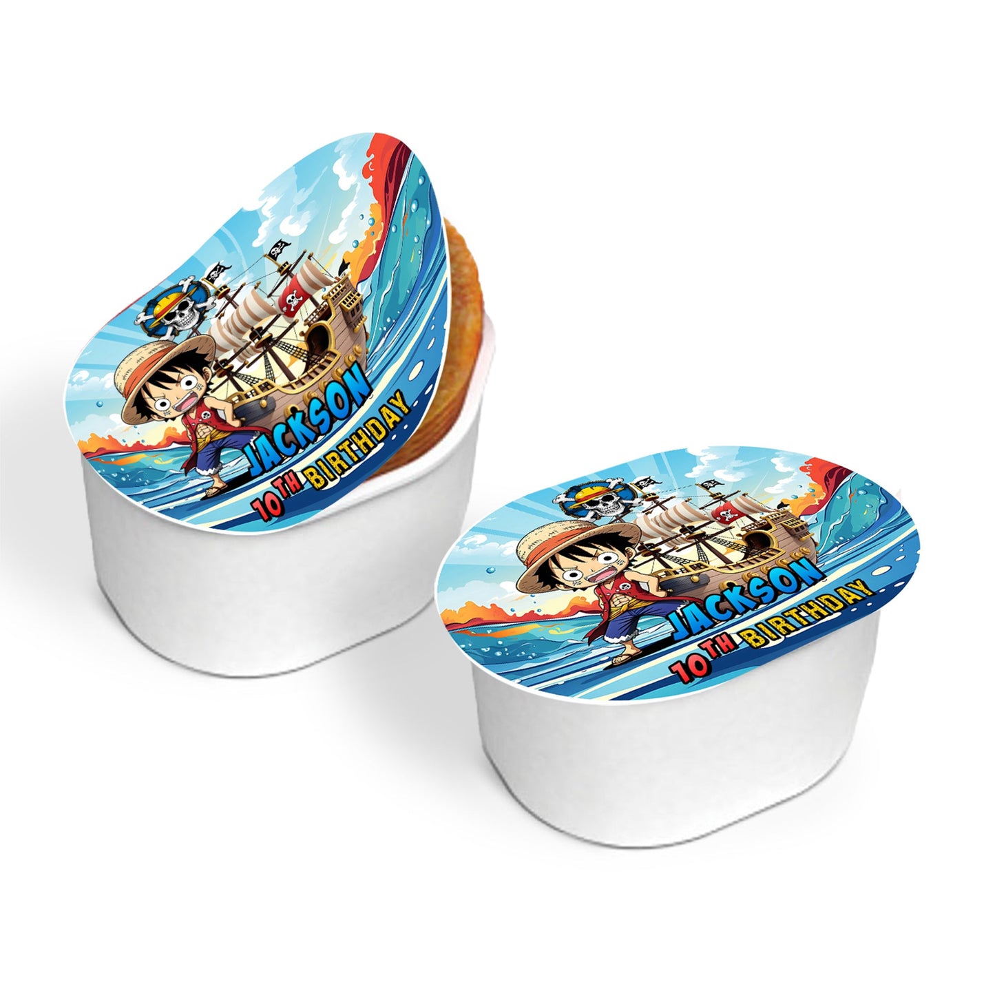 Mini Pringles Label with One Piece Manga Series Theme