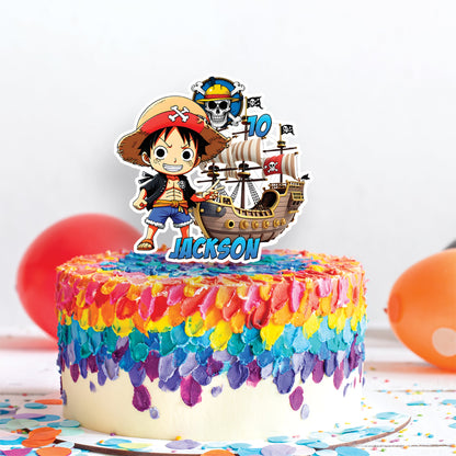 One Piece Birthday Decorations, One Piece Manga Series Party Supplies, Monkey D. luffy Themed, One Piece Anime Digital Template, Editable One Piece Image SVG PNG