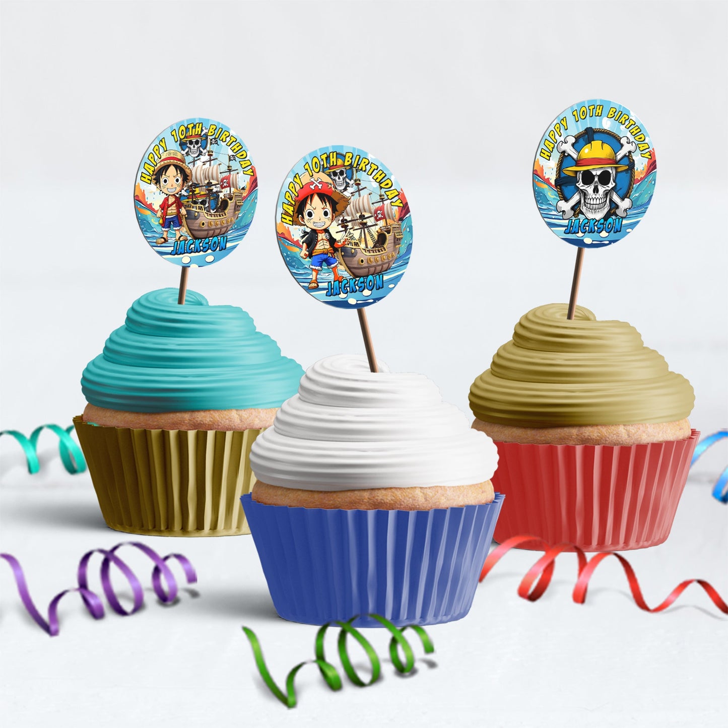 One Piece Birthday Decorations, One Piece Manga Series Party Supplies, Monkey D. luffy, One Piece Anime, One Piece SVG