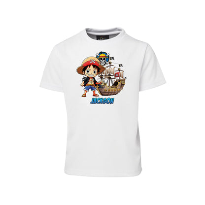 Sublimation T-Shirt with One Piece Manga Series Design