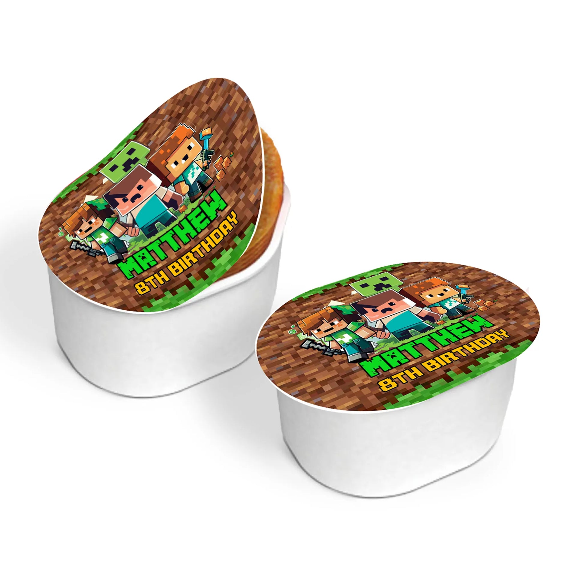 Minecraft mini Pringles label for personalized party snacks 