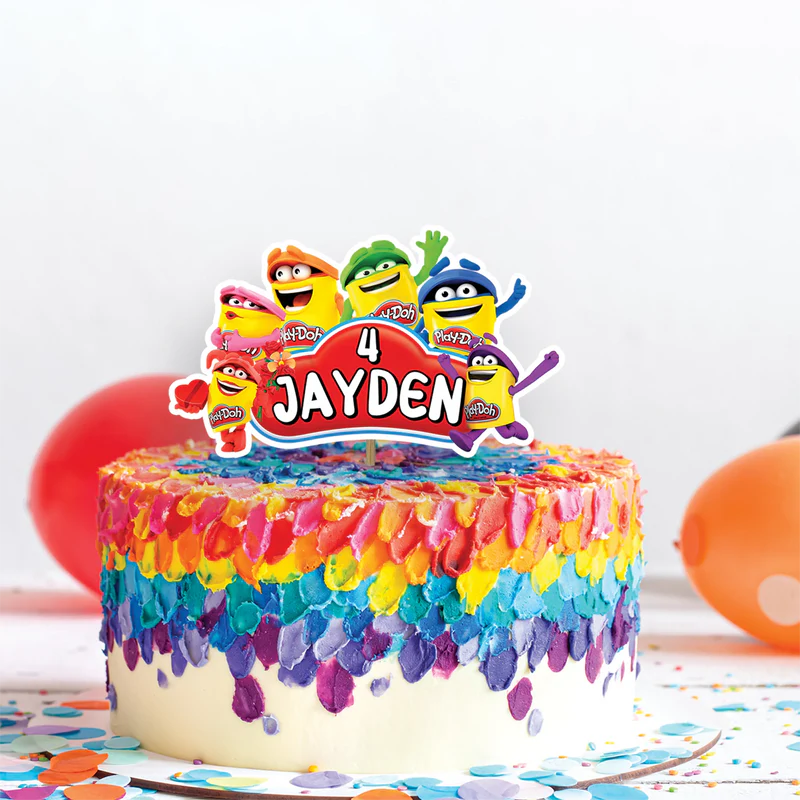 Play-Doh Birthday Decorations, Playdoh Party Supplies, Play Doh Themed, Toys Digital Template, Editable Play Doh Image SVG PNG