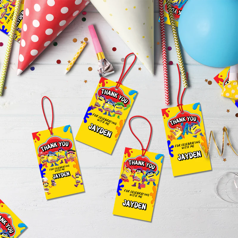Play-Doh Birthday Decorations, Playdoh Party Supplies, Play Doh Themed, Toys Digital Template, Editable Play Doh Image SVG PNG