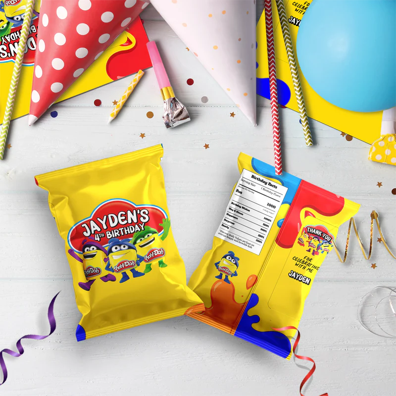 Play-Doh Birthday Decorations, Playdoh Party Supplies, Play Doh Themed, Toys Digital Template, Editable Play Doh Image SVG PNG