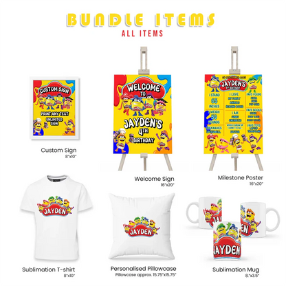 Play Doh Personalized Party Pack Bundle Template – Digital Download