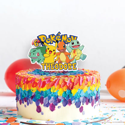 Pokemon Birthday Decorations, Pikachu Party Supplies, Pokemon Go Themed, Pikachu Digital Template, Editable Pokemon Image SVG PNG