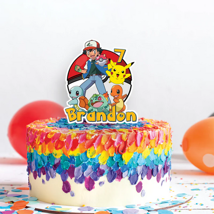Pokemon Birthday Decorations, Anime Party Supplies, Pocket Monster Themed, Pokemon Digital Template, Editable Pokemon Image SVG PNG