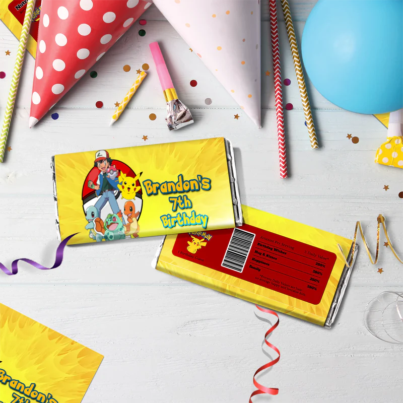 Pokemon Birthday Decorations, Anime Party Supplies, Pocket Monster Themed, Pokemon Digital Template, Editable Pokemon Image SVG PNG