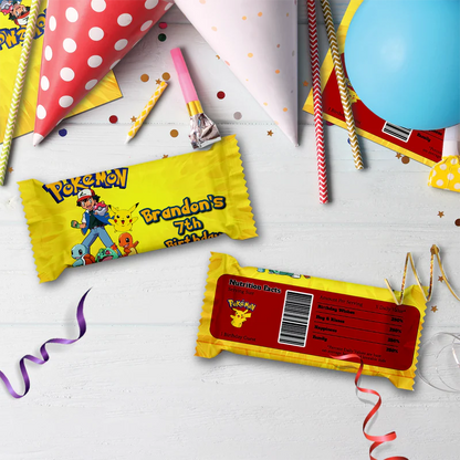 Pokemon Birthday Decorations, Anime Party Supplies, Pocket Monster Themed, Pokemon Digital Template, Editable Pokemon Image SVG PNG