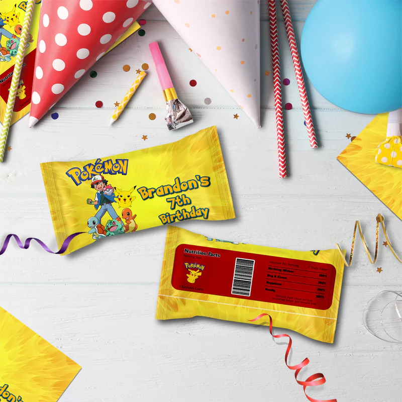 Pokemon Birthday Decorations, Anime Party Supplies, Pocket Monster Themed, Pokemon Digital Template, Editable Pokemon Image SVG PNG