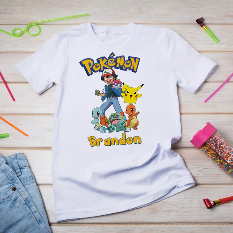 Pokemon Birthday Decorations, Anime Party Supplies, Pocket Monster Themed, Pokemon Digital Template, Editable Pokemon Image SVG PNG