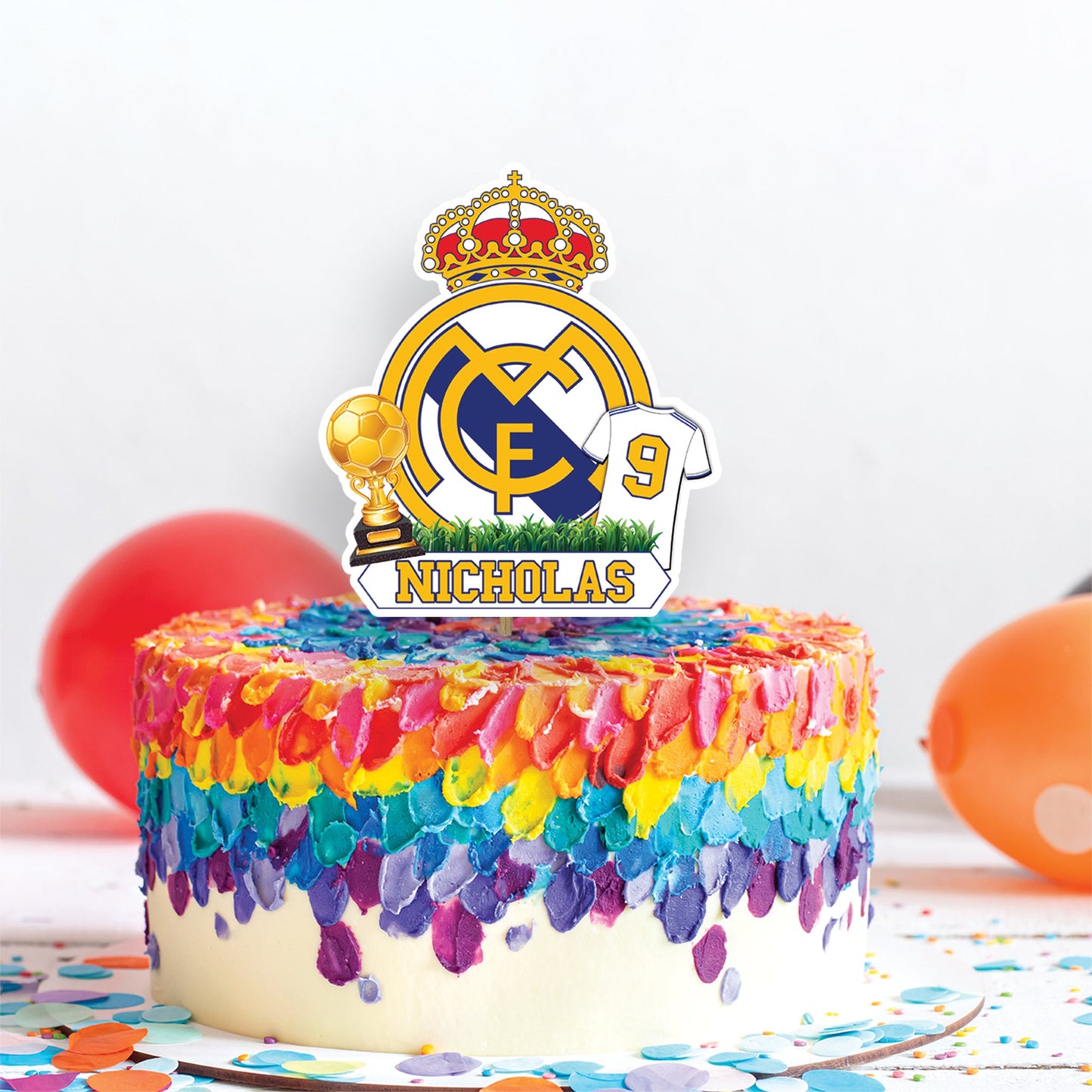 Real Madrid Birthday Decorations, La Liga Spain Party Supplies, Madridistas Real Madrid, Los Blancos Madrid, Real Madrid CF SVG