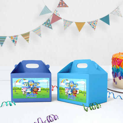 Robocar Poli Birthday Decorations, Robocar Rescue Team Party Supplies, Robocar Broomstown Themed, Robocar POLI Digital Template, Editable Robocar POLI Image SVG PNG