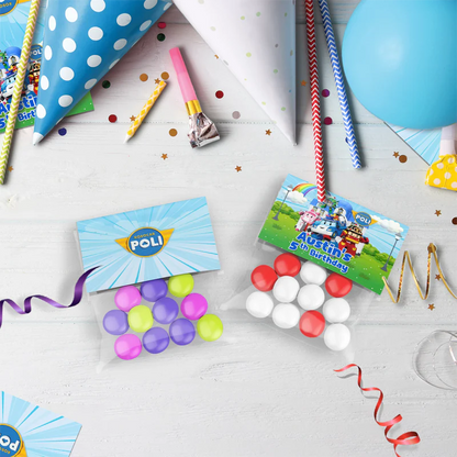 Robocar Poli Birthday Decorations, Robocar Rescue Team Party Supplies, Robocar Broomstown Themed, Robocar POLI Digital Template, Editable Robocar POLI Image SVG PNG