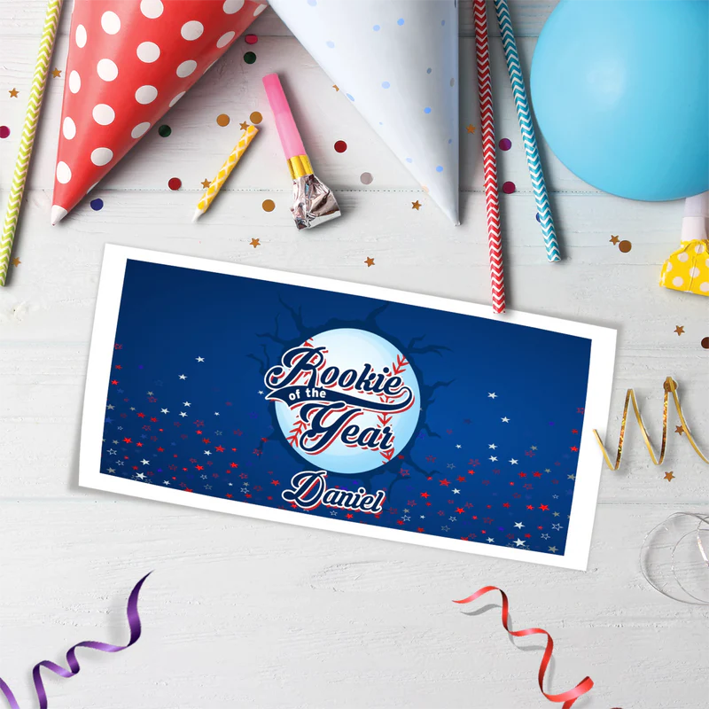 Rookie of The Year Birthday Decorations, MVP Sport Party Supplies, Baseball Themed, Rookie of the Year Digital Template, Editable Rookie of the Year Image SVG PNG