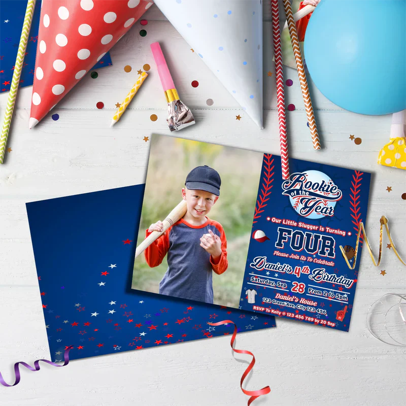 Rookie of The Year Birthday Decorations, MVP Sport Party Supplies, Baseball Themed, Rookie of the Year Digital Template, Editable Rookie of the Year Image SVG PNG