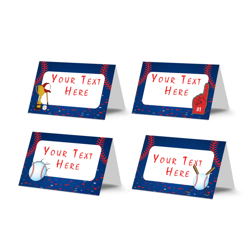 rookie of the year food cards for buffet table or food display