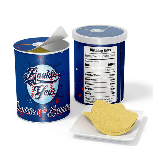 rookie of the year small pringles label for chip cans