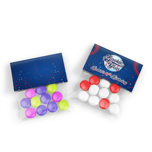 rookie of the year treat bag topper label for birthday favors