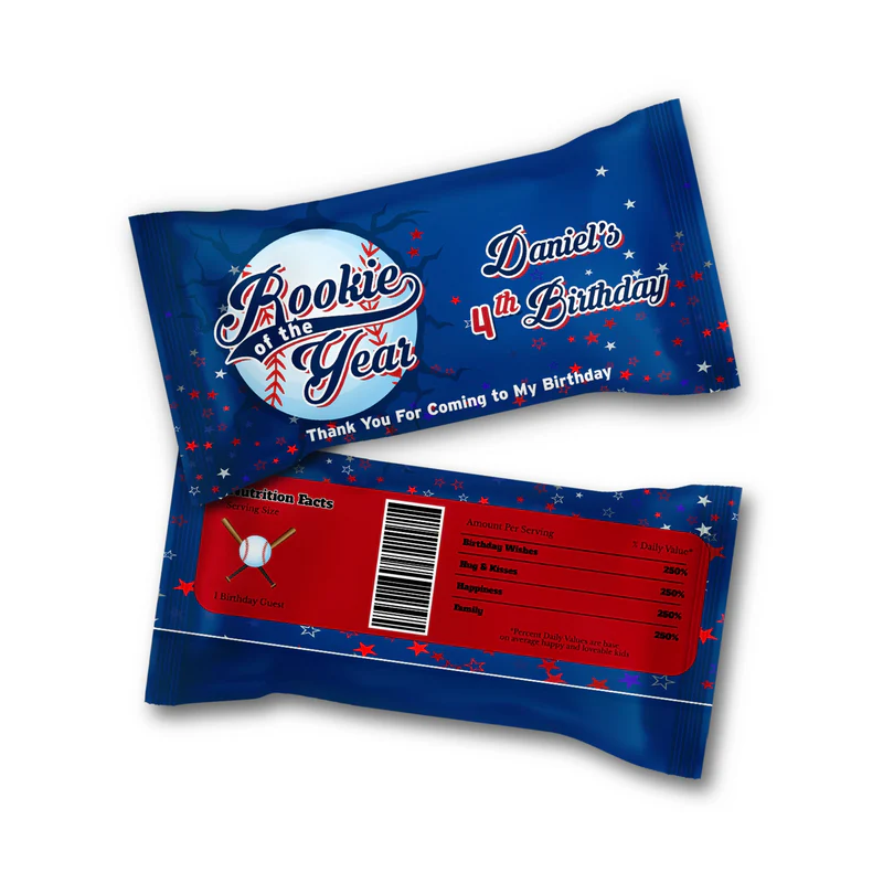 rookie of the year skittles label for candy favors