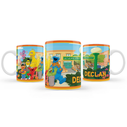 Custom Sublimation Mugs With Sesame Street Characters