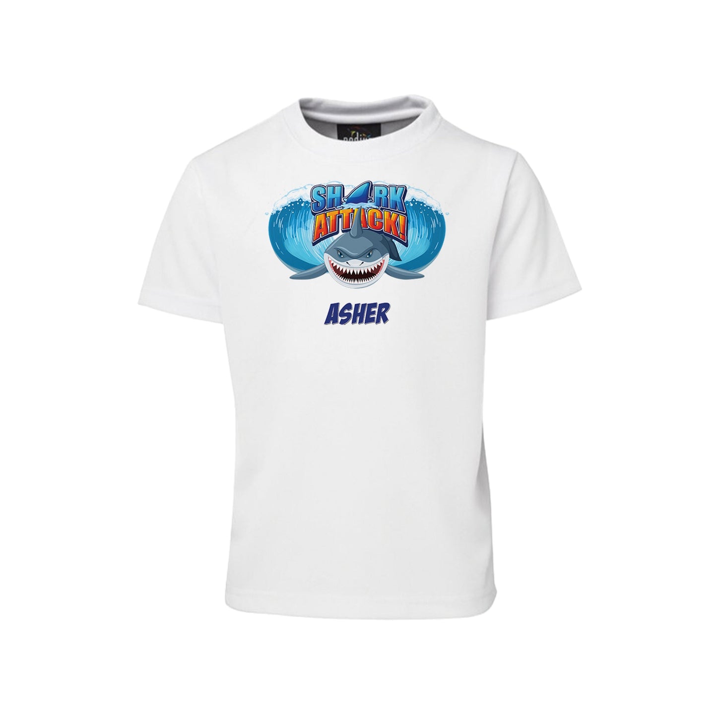 Personalized shark T-shirt for sublimation apparel