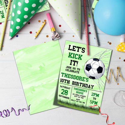 Soccer Birthday Decorations, World Cup Party Supplies, Football Themed, Messi Ronaldo Digital Template, Editable Soccer Image SVG PNG