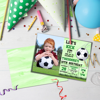 Soccer Birthday Decorations, World Cup Party Supplies, Football Themed, Messi Ronaldo Digital Template, Editable Soccer Image SVG PNG