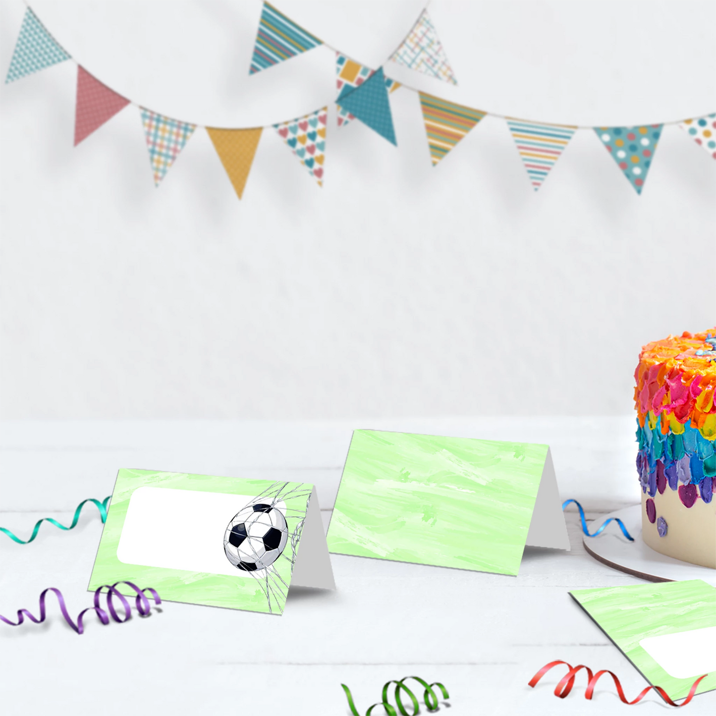 Soccer Birthday Decorations, World Cup Party Supplies, Football Themed, Messi Ronaldo Digital Template, Editable Soccer Image SVG PNG