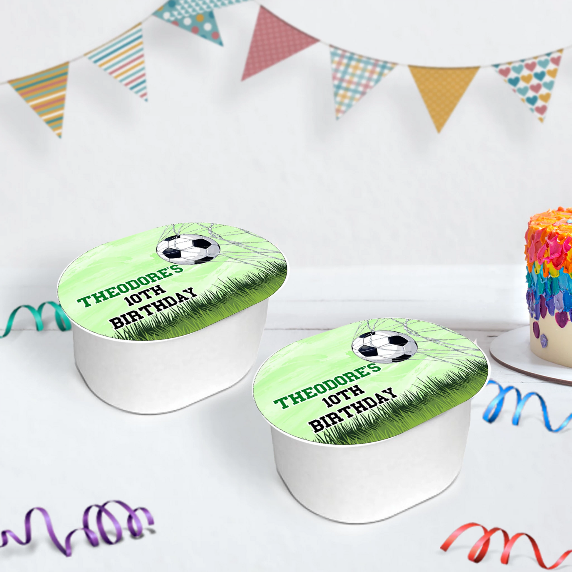 Soccer Birthday Decorations, World Cup Party Supplies, Football Themed, Messi Ronaldo Digital Template, Editable Soccer Image SVG PNG