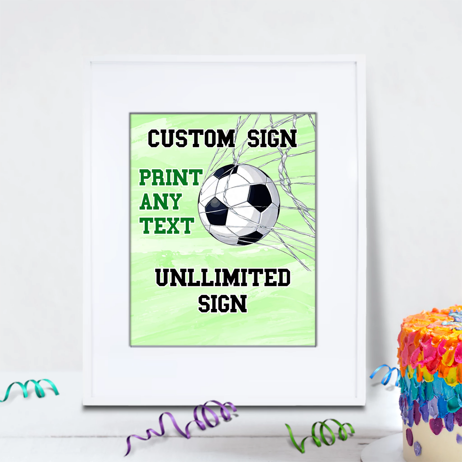 Soccer Birthday Decorations, World Cup Party Supplies, Football Themed, Messi Ronaldo Digital Template, Editable Soccer Image SVG PNG