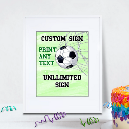 Soccer Birthday Decorations, World Cup Party Supplies, Football Themed, Messi Ronaldo Digital Template, Editable Soccer Image SVG PNG