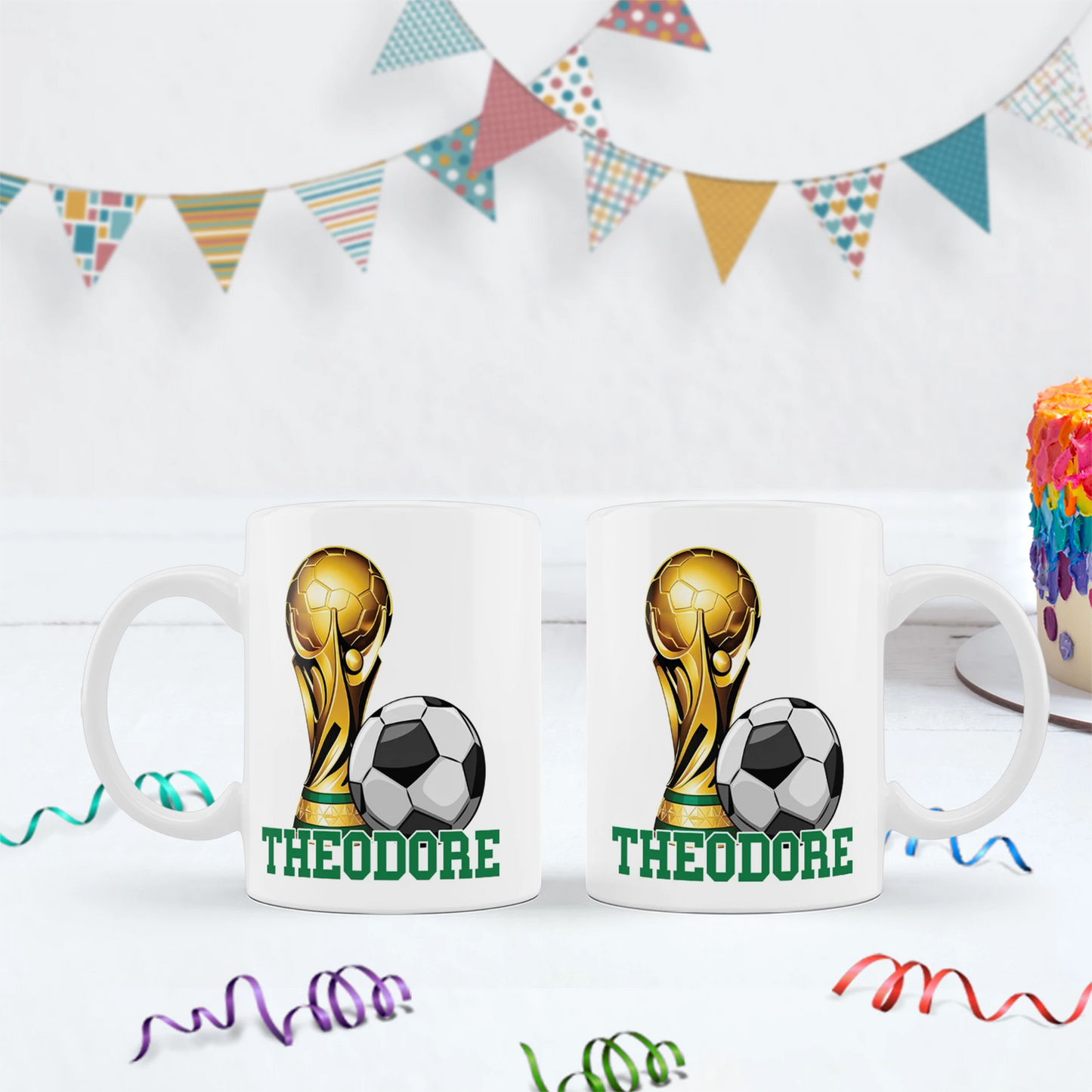 Soccer Birthday Decorations, World Cup Party Supplies, Football Themed, Messi Ronaldo Digital Template, Editable Soccer Image SVG PNG