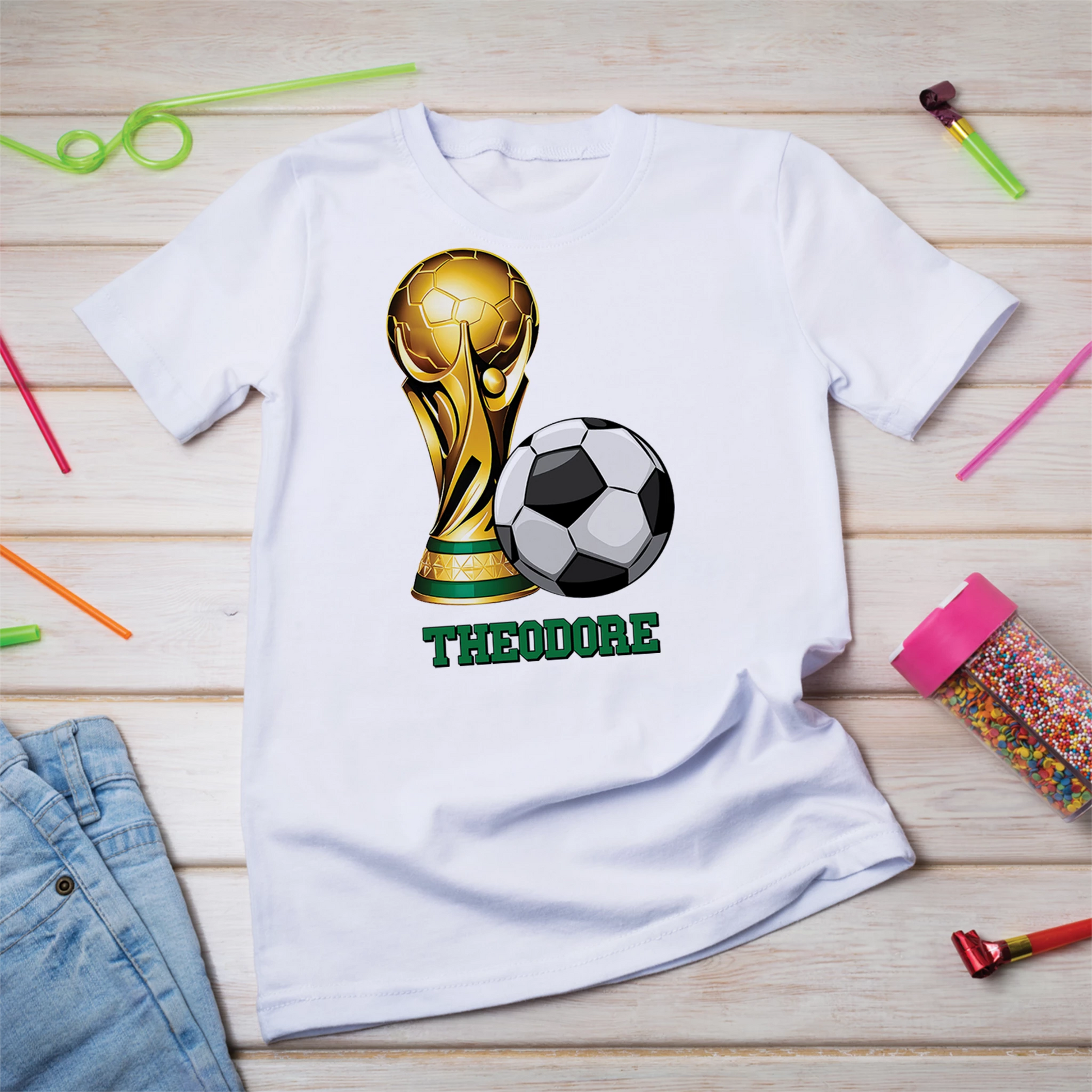 Soccer Birthday Decorations, World Cup Party Supplies, Football Themed, Messi Ronaldo Digital Template, Editable Soccer Image SVG PNG