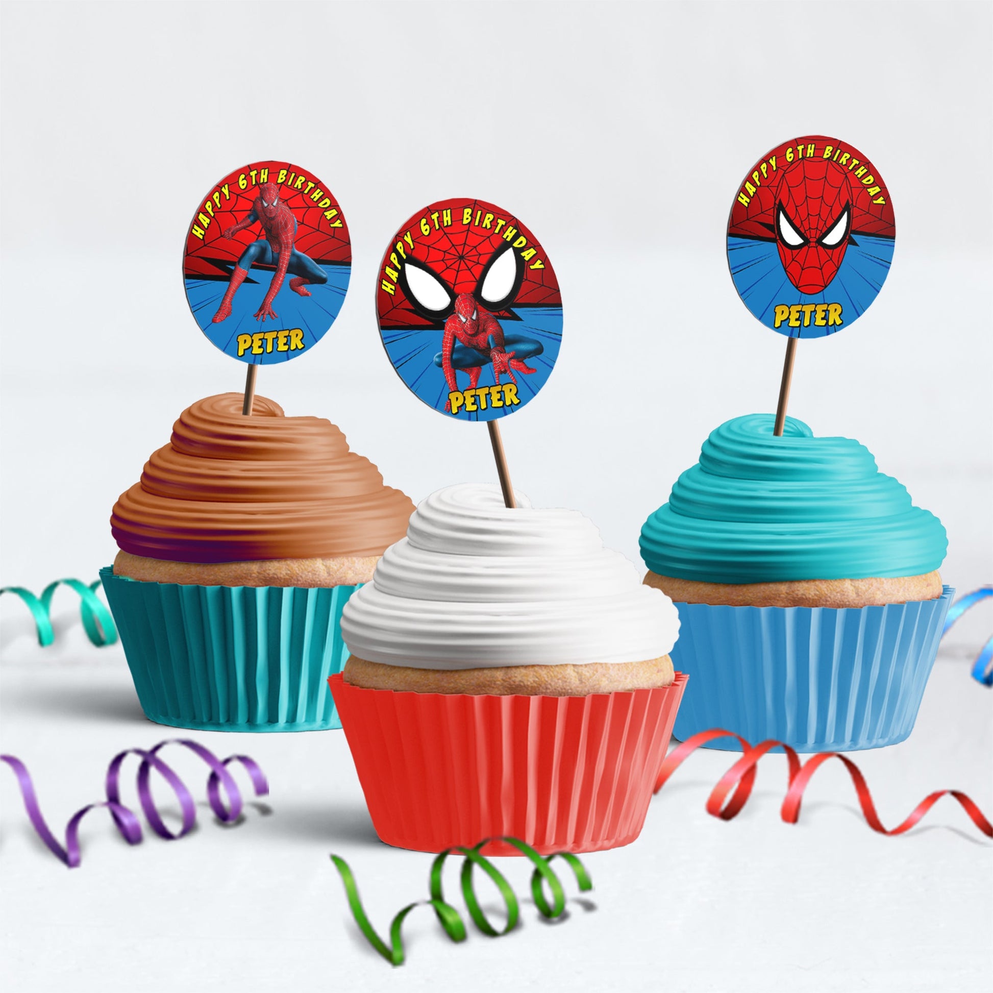 Spiderman Birthday Decorations, Spiderman Marvel Party Supplies, Super Heroes Themed, Spider-Man Digital Template, Editable Spiderman Image SVG PNG