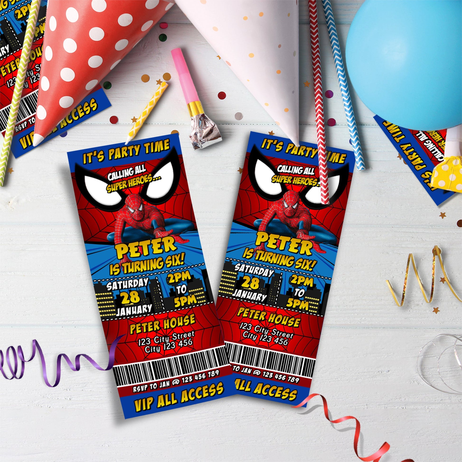 Spiderman Birthday Decorations, Spiderman Marvel Party Supplies, Super Heroes, Spider-Man, Spiderman SVG