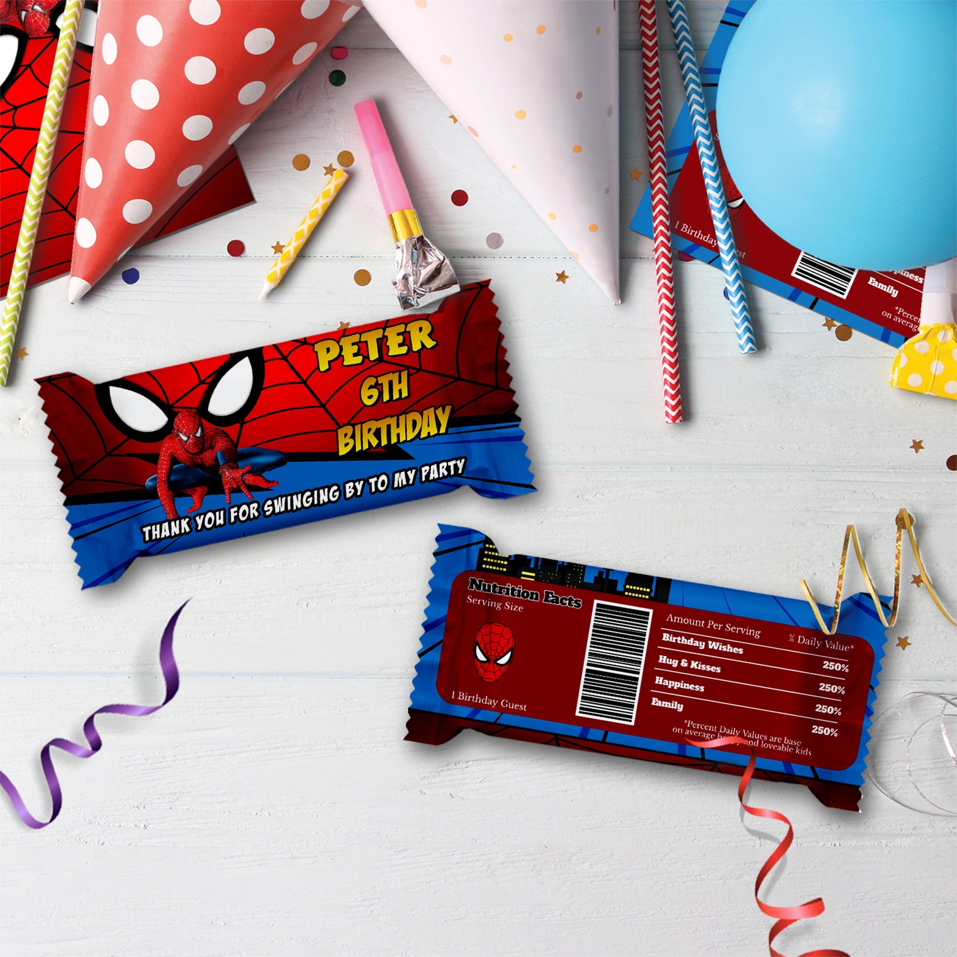 Spiderman Birthday Decorations, Spiderman Marvel Party Supplies, Super Heroes Themed, Spider-Man Digital Template, Editable Spiderman Image SVG PNG