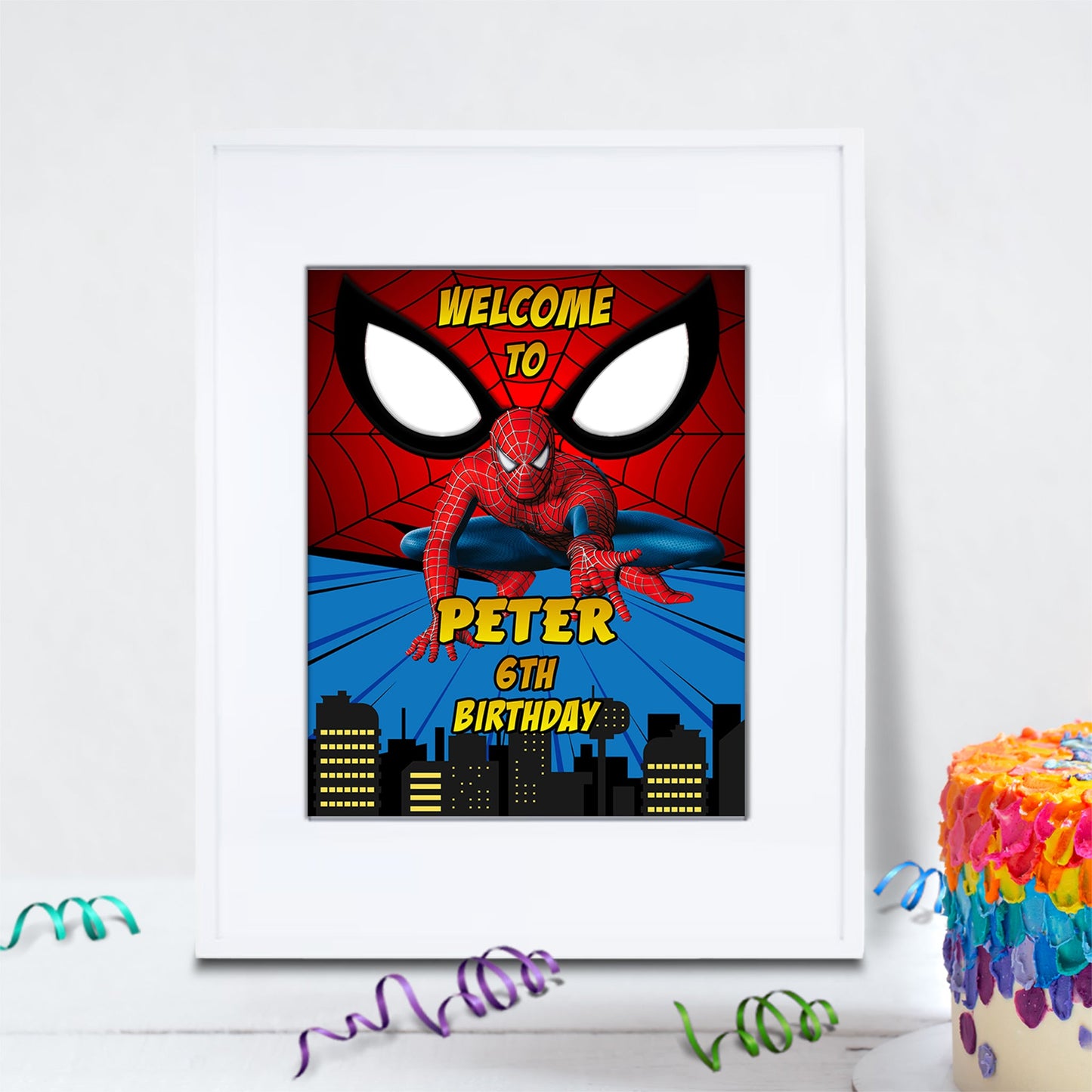 Spiderman Birthday Decorations, Spiderman Marvel Party Supplies, Super Heroes, Spider-Man, Spiderman SVG