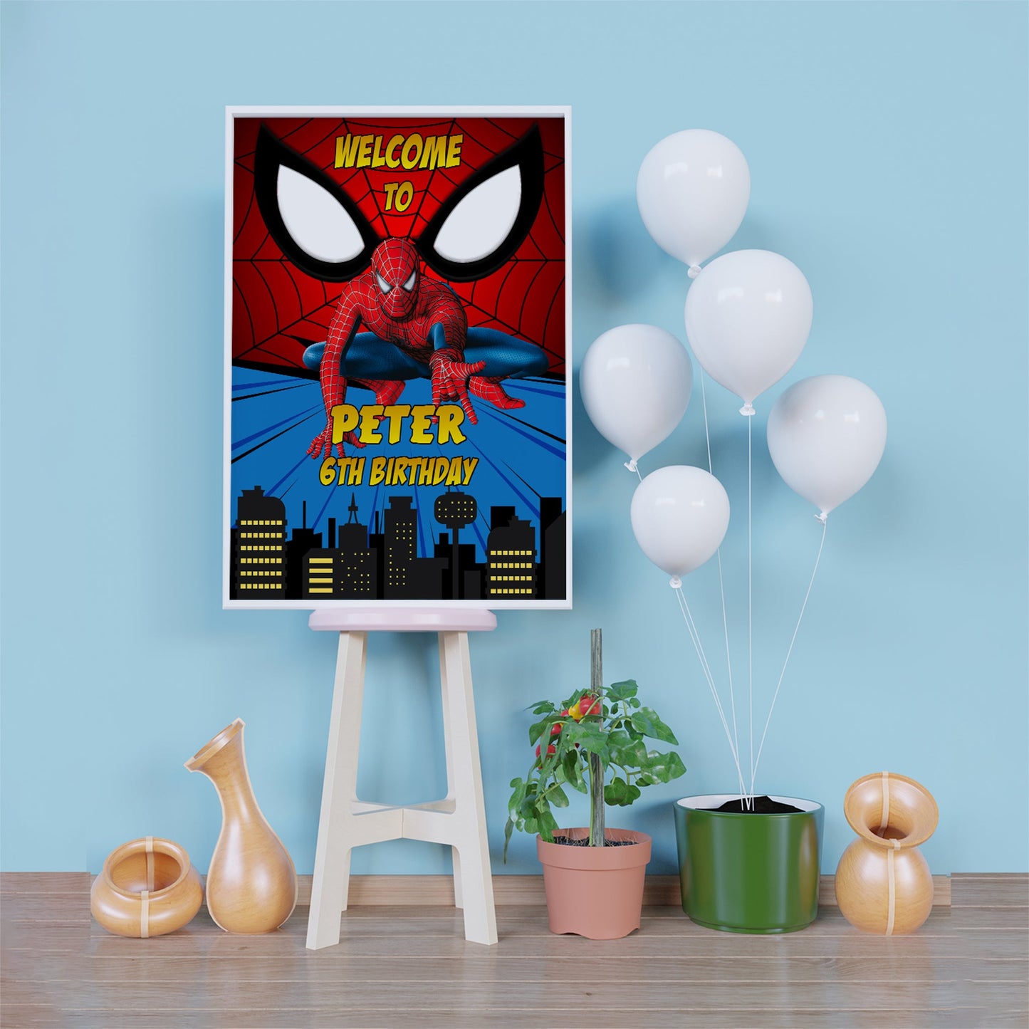 Spiderman Birthday Decorations, Spiderman Marvel Party Supplies, Super Heroes, Spider-Man, Spiderman SVG