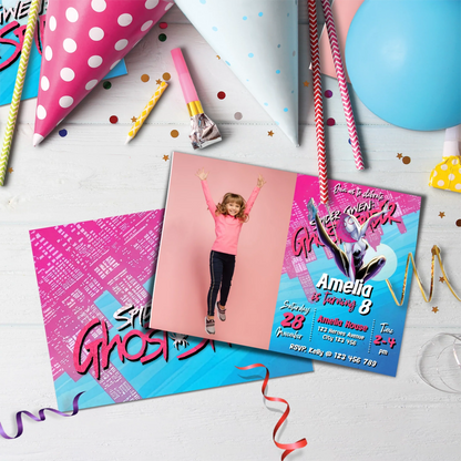 Spider-Gwen Birthday Decorations, Ghost Spider Party Supplies, Gwen Stacy Themed, Spider Woman Digital Template, Editable Spider-Woman Image SVG PNG