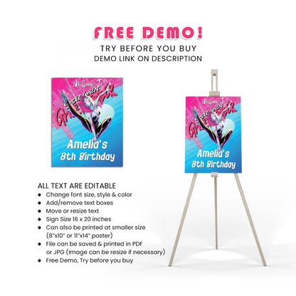 Spider-Woman Welcome Sign Decoration