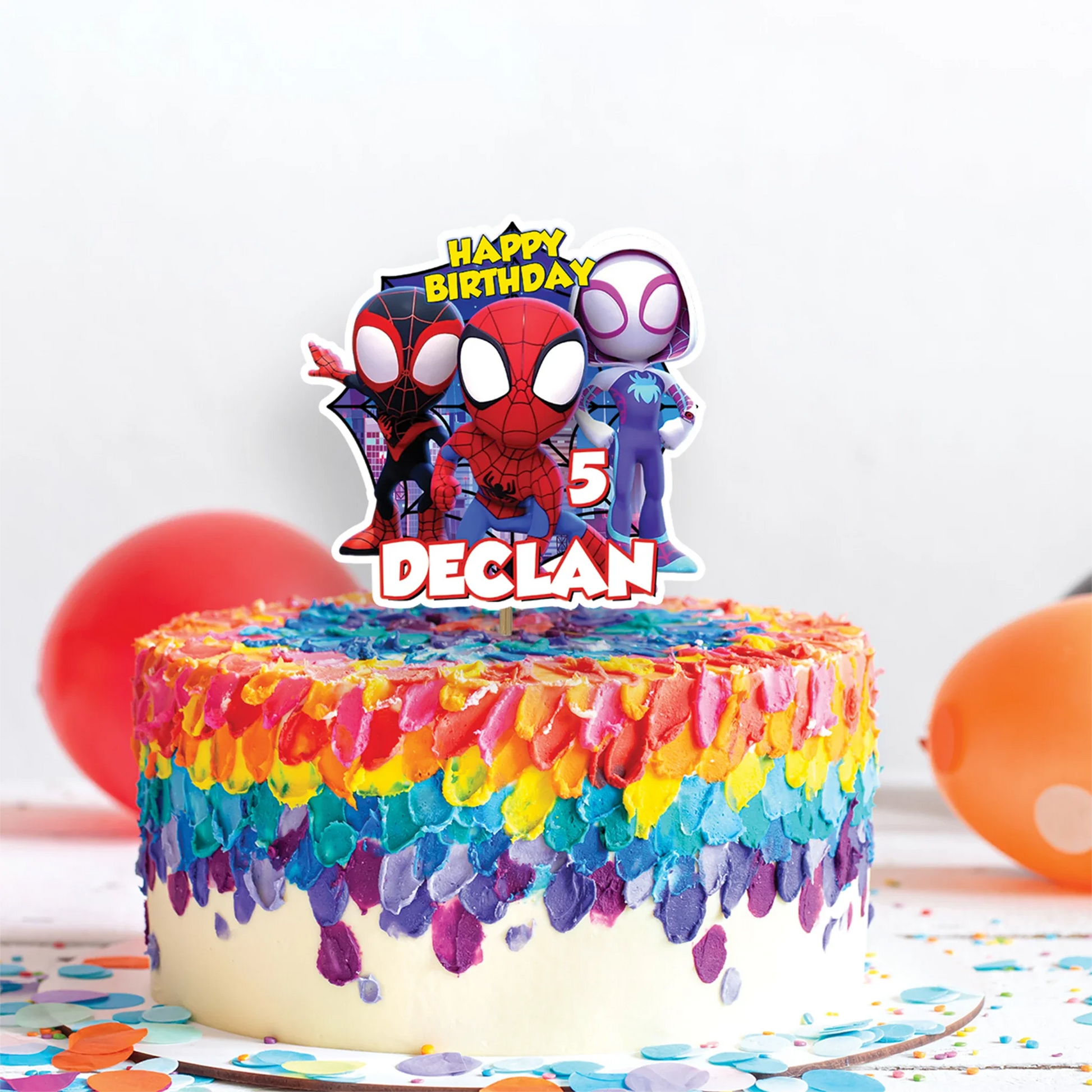 Spidey Preschool Movies Birthday Decorations, Spidey, Spin, Ghost Spider Party Supplies, Marvel Superhero Themed, Spider-Man Digital Template, Editable Spidey and His Amazing Friends Image SVG PNG